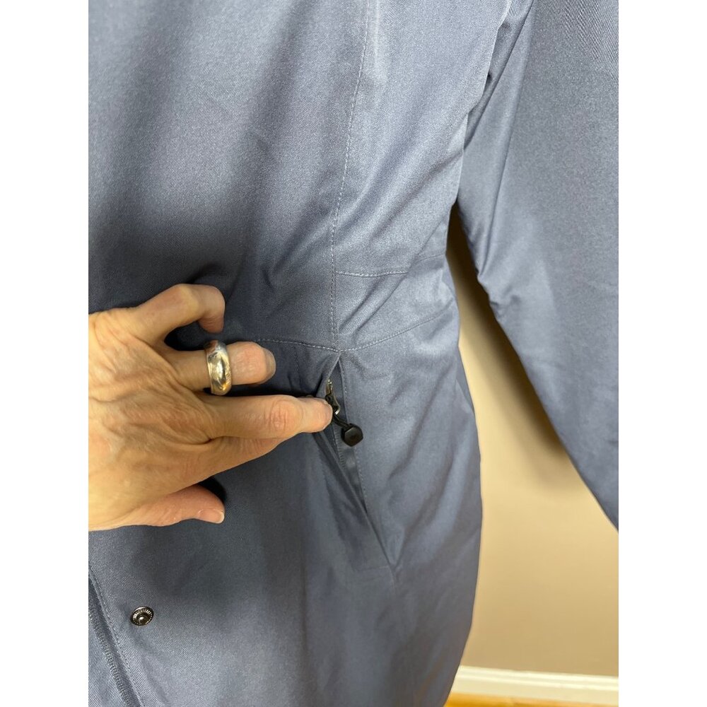 Swiss Tech 3 in 1 Coat Puffer Parka Raincoat Gray Winter Gorpcore Cabin Womens L - Picture 11 of 14
